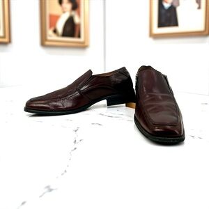 Joseph Abboud Dark Brown Leather Loafers